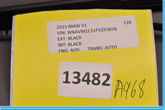 12-15 BMW E84 X1 Rear Left Driver Side Door Panel Handle Cover Black Oem