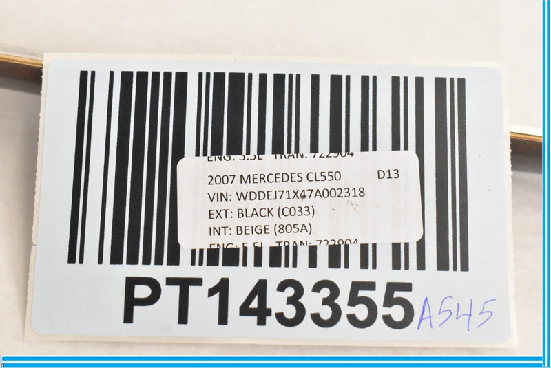 Load image into Gallery viewer, 07-14 Mercedes CL550 CL600 W216 Rear Right Passenger Door Trim Panel Wood Oem

