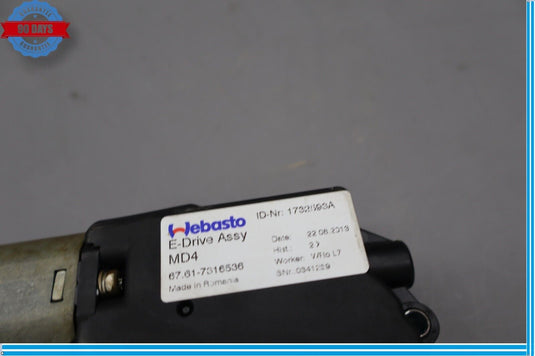 12-18 BMW 320i 328i F30 Sunroof Sun Roof Drive Motor Unit Actuator Oem