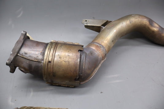 03-13 Bentley Continental GTC Exhaust Downpipe Left & Right Side Set OEM