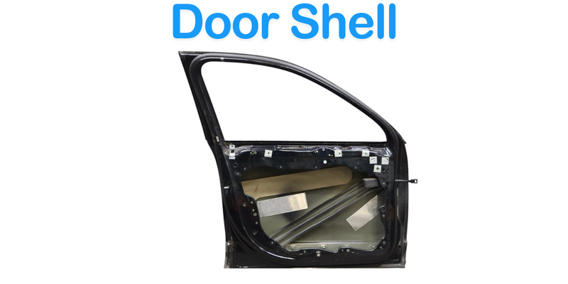 Load image into Gallery viewer, 11-18 Porsche Cayenne 958 Front Left Driver Side Exterior Door Shell Blue OEM
