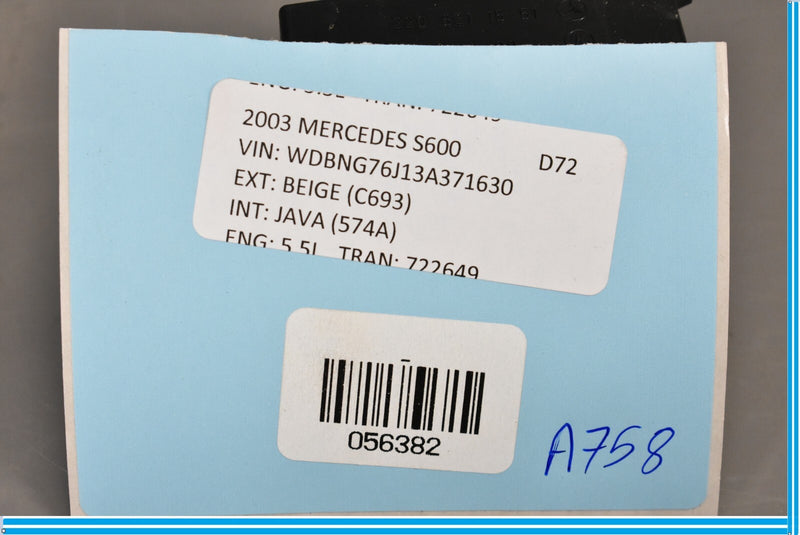 Load image into Gallery viewer, 00-06 Mercedes S500 S600 CL500 W220 Front Left Driver Mirror Control Switch Oem
