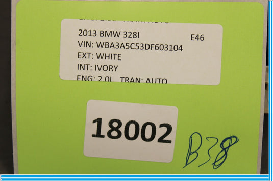 12-18 BMW 320i 328i F30 Left Side Headlight Fog Light Lamp Dimmer Switch Oem