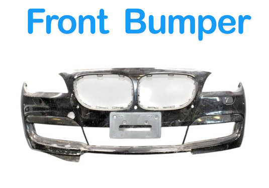 09-12 BMW 750Li 750i F01 Front Bumper Cover Panel Assembly Black 51117251634 Oem