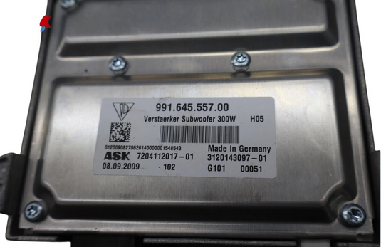 10-16 Porsche Panamera 970 Turbo Subwoofer Amplifier Burmester Audio Sound Oem