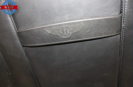 06-12 Bentley Continental Rear Side Top Upper Seat Cushion Assembly Black OEM