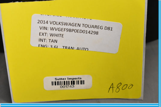 11-18 Volkswagen VW Touareg Front Center Control Console Cup Holder Oem