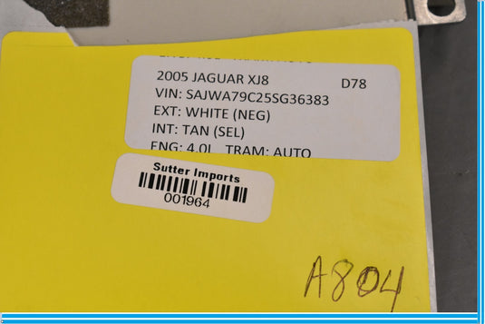 04-09 Jaguar XJ8 XJR AM FM Audio Stereo AMP Amplifier Control Module Oem