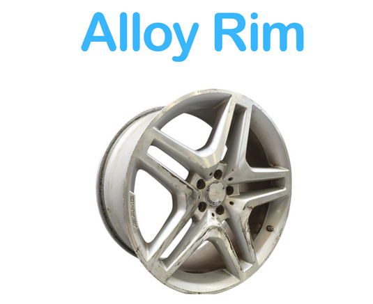 13-14 Mercedes X166 GL450 R21 Front Wheel Alloy Rim Silver 10Jx21H2 21'' Oem