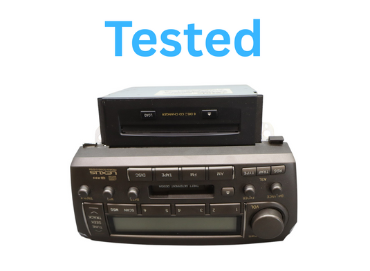 01-03 Lexus LS430 XF30 Radio CD Player Receiver Head Unit 8612050670 Oem