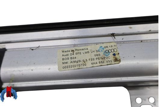 11-18 Audi A8 Quattro Rear Left Window Door Sun Shade Blind Cover 4H4861333A OEM