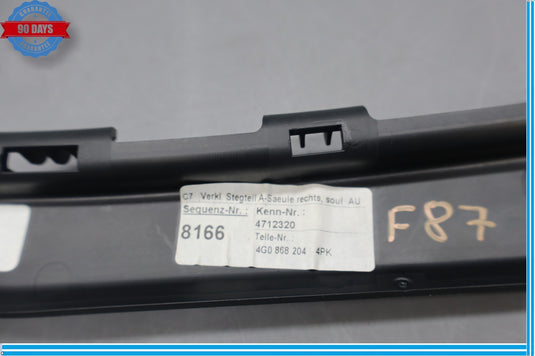 12-18 Audi A6 Quattro Front Right Passenger Side Lower A Pillar Trim Cover Oem