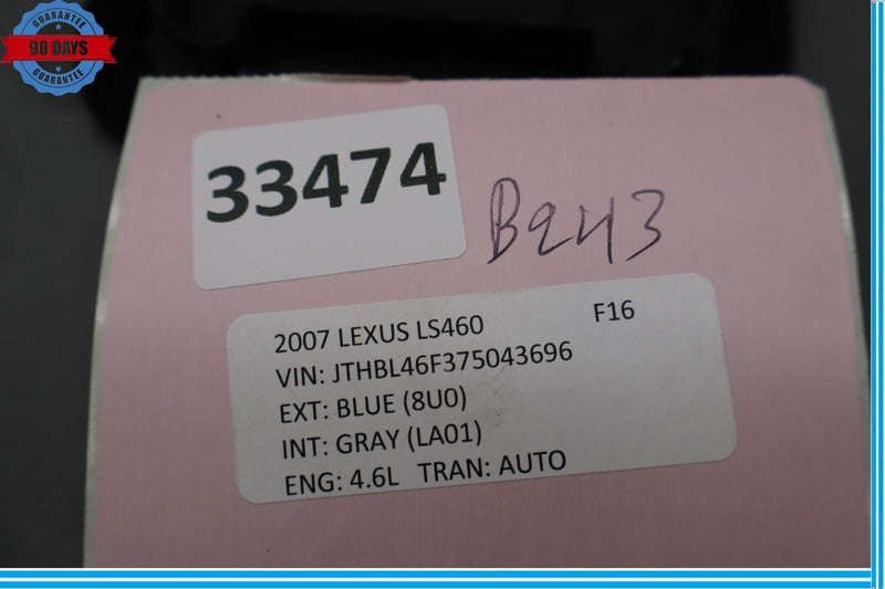 Load image into Gallery viewer, 07-09 Lexus LS460 Rear Trunk Service Hole Trim Access Cover Luggage Black Oem
