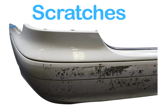 00-02 Mercedes CLK320 Rear Bumper Cover Panel Assembly White A2088800052 Oem