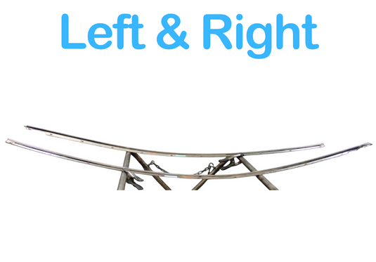 03-10 Bentley Continental Left & Right Door Window Molding Frame Trim Set Oem