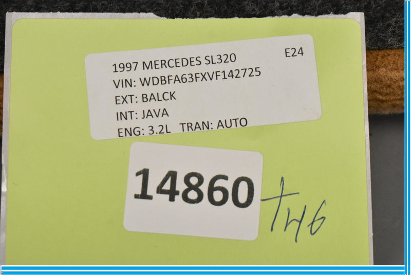 Load image into Gallery viewer, 92-02 Mercedes R129 SL320 Rear Left Carpet Storage Shelf Box Jump Seat Oem
