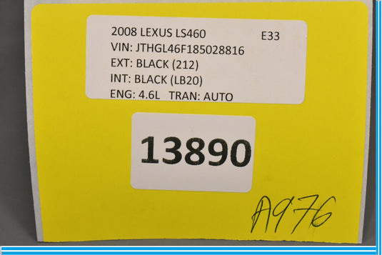 07-09 Lexus LS460 Door Mirror Heated Wheel Control Switch 84870-50370 Oem
