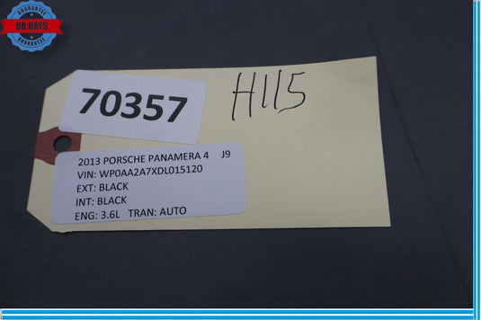 10-16 Porsche Panamera S 970 Front Left Seat Belt Guide Cover Trim Panel Oem