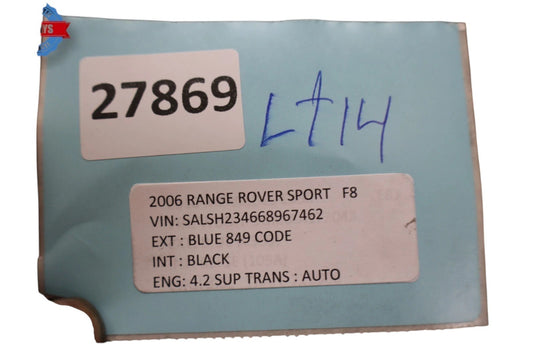 06-09 Land Rover Range Rover Sport Front Radiator Deflector Air Duct Oem