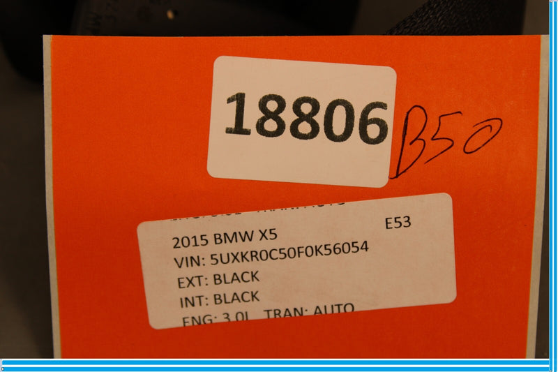 Load image into Gallery viewer, 14-18 BMW X5 X6 Rear Right Passenger Seat Belt Refractor Black 7318375 Oem

