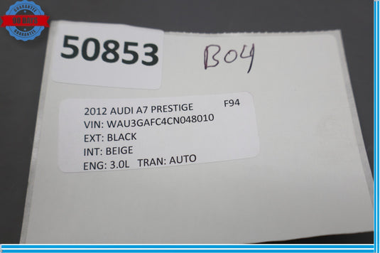 12-18 Audi A7 Left Driver Side Dash Dashboard Molding Cover Wood Grain Oem