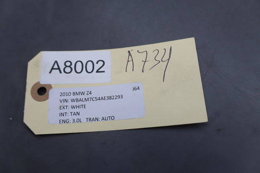 09-16 Bmw E89 Z4 BMW Right Passenger Side Underhood Shield Guard Oem