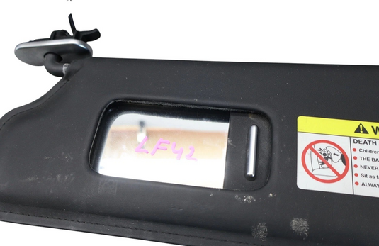 03-18 Bentley Continental Front Left Side Sun Visor Sunvisor Shade Black Oem