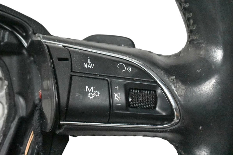 Load image into Gallery viewer, 11-18 Audi A8L A8 Spoke Leather Steering Wheel W/ Paddle Shifters OEM
