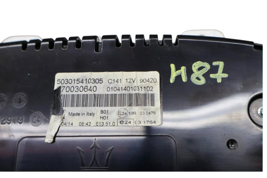 14-17 Maserati Ghibli M157 Instrument Cluster Gauge Speedometer 670030640 OEM