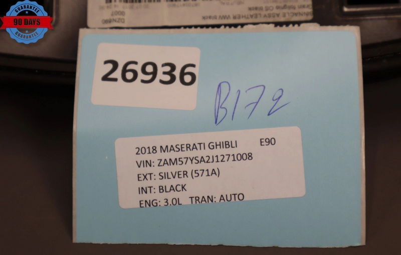 Load image into Gallery viewer, 14-19 Maserati Ghibli S Gauge Dash Speedometer Cover Trim Pad 670010828 OEM
