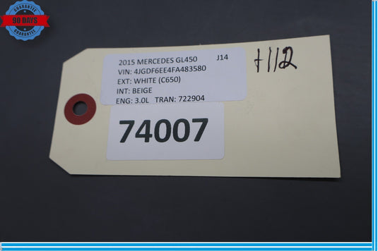 13-16 Mercedes GL450 X166 Left Driver Side Under Dash Cover Panel Trim Oem