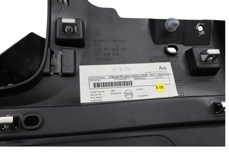 Load image into Gallery viewer, 11-17 Volkswagen Touareg Front Left Driver Side Lower Dash Panel Cover Trim OEM
