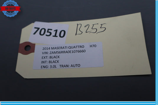 14-21 Maserati Quattroporte Right Side Door Panel Grab Handle Trim Black Oem