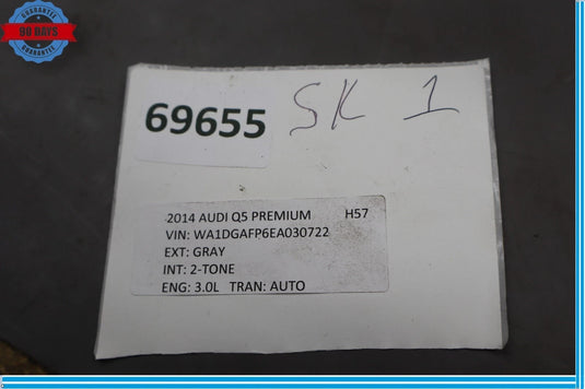 09-17 Audi Q5 SQ5 Rear Right Side Wheel Spindle Knuckle Hub Bearing 8R0505436