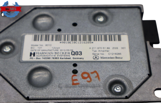 08-18 Mercedes W218 CLS550 E350 R350 Subwoofer Amp Amplifier Harman Becker Oem