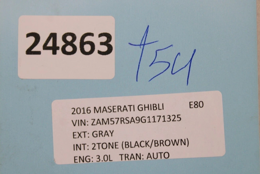 14-19 Maserati Ghibli Rear Bumper Center Lower Molding Trim Panel 670010777 Oem