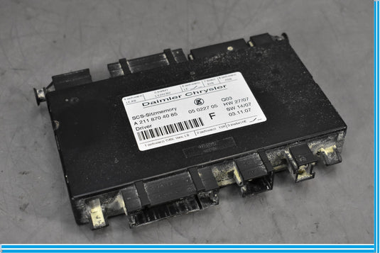 03-12 Mercedes CLS550 E550 W219 Front Left Side Seat Control Module Oem