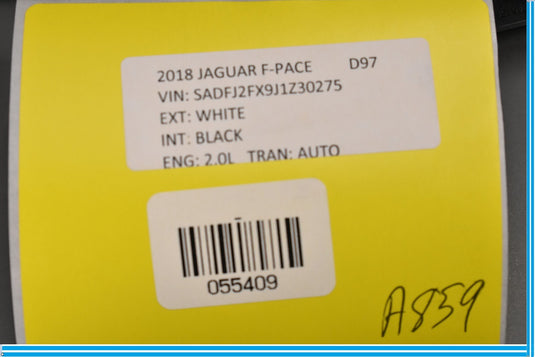 18 - 20 Jaguar E-Pace Rear Right Passenger Side Interior Door Lock Handle Oem
