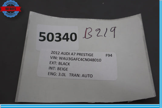 12-18 Audi A7 A7 Quattro Rear Right Side Seatbelt Buckle Receiver 4G8857739 Oem