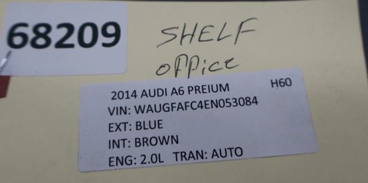 12-18 Audi A6 Sun Roof Sunroof Shade Cover Overhead Panel 4G5877255 Oem