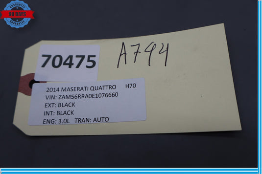 14-19 Maserati Quattroporte Front Right Side Floor Carpet Panel Trim Cover Oem