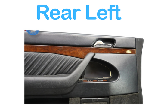 94-99 Mercedes W140 S500 S600 Rear Left Driver Interior Door Panel Trim Oem