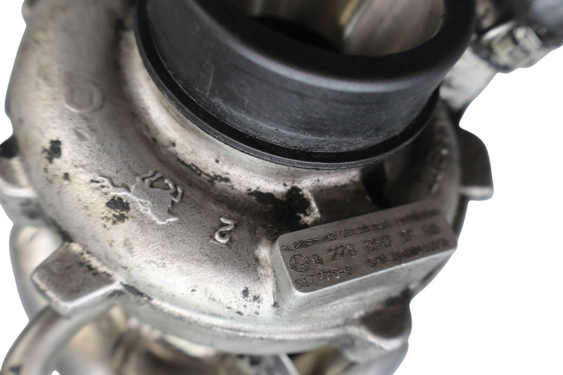 Load image into Gallery viewer, 11-20 Mercedes GL550 M278 Left Side Turbocharger Turbo Charger Manifold Oem
