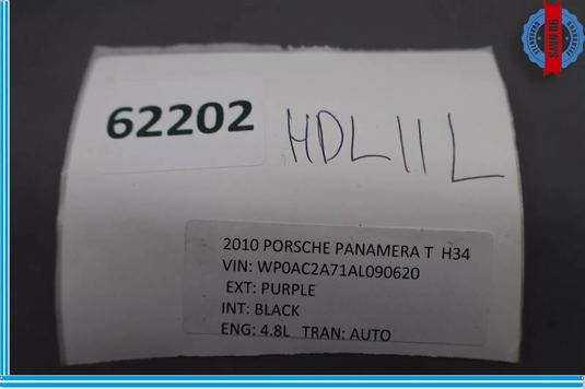 10-13 Porsche Panamera 970 Front Left Driver Side Xenon Headlight Head Lamp OEM