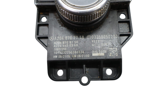 08-15 Mercedes C250 C350 W204 Console Controller Knob Switch Module Oem
