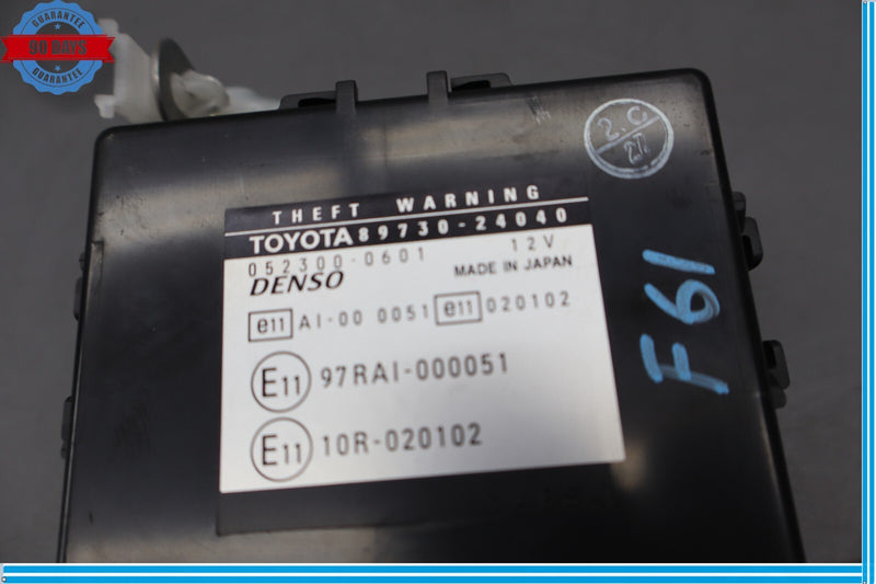 Load image into Gallery viewer, 02-10 Lexus SC430 Anti Theft Warning Alarm Control Module 89730-24060 Oem
