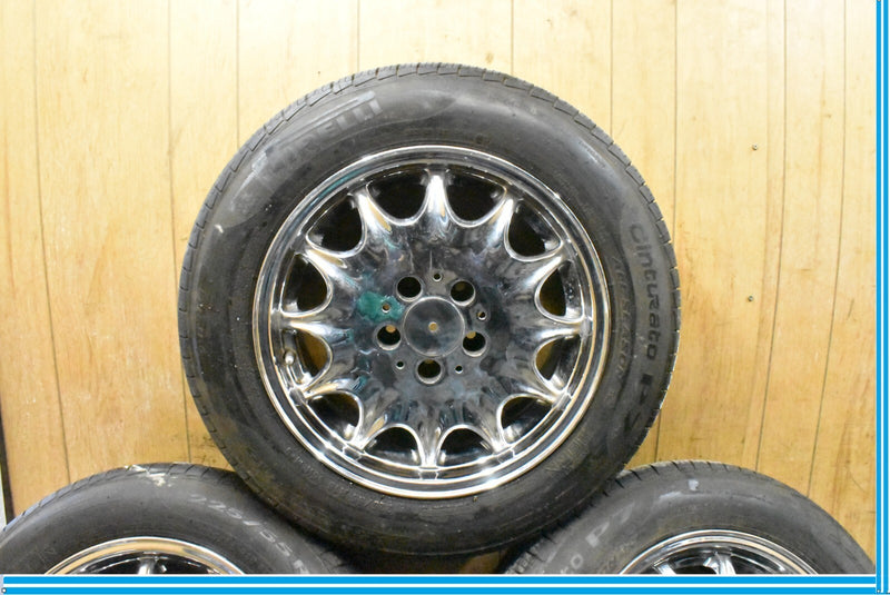 Load image into Gallery viewer, Mercedes R129 SL500 300SL 8 x 16 16" Wheel Rims Set of 4 Chrome 1294010702 OEM
