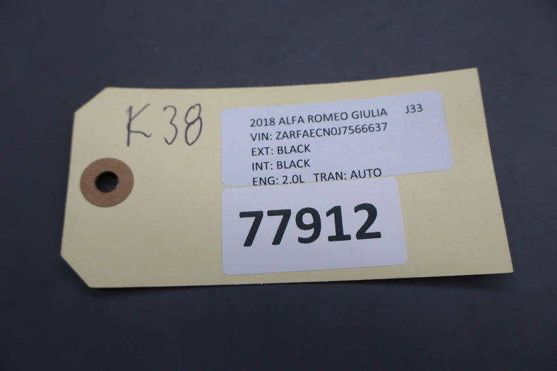 Load image into Gallery viewer, 17-19 Alfa Romeo Giulia Center Console Key Wireless Charger Insert Cover Oem
