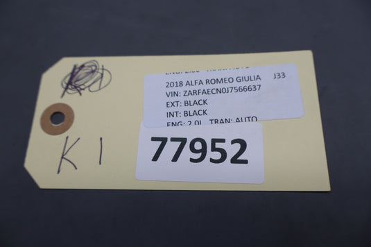 17-21 Alfa Romeo Giulia Center Console Shifter Bezel Cover Trim Panel Oem
