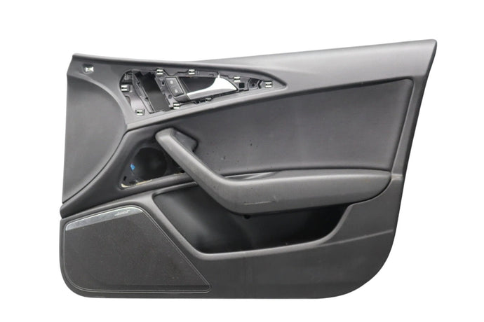 12-18 Audi A6 Quattro Front Right Passenger Side Interior Door Panel Black Oem